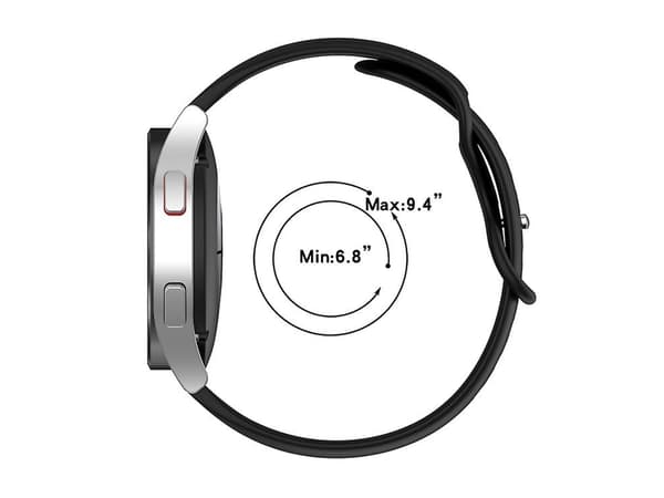 Hihna Garmin Forerunner 158 20 mm:n punainen kiinteä värillinen silikoniranneke