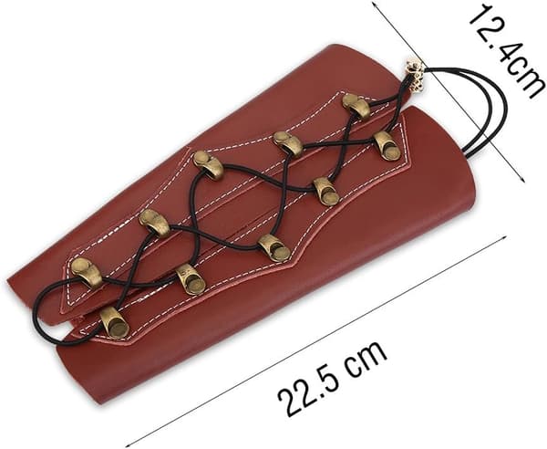 Jousiammunnan olkapääsuojat nahka brown