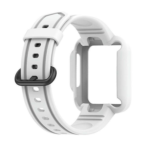 For Xiaomi Redmi Watch/redmi Watch 2/mi Watch Lite/mi Watch Lite 2 Smart Watch Rem For Xiaomi Redmi Watch 2 Lite/Watch Lite 2/Watch Lite/Redmi Watch 2/Redmi Watch Silikon Integrert Klokke White