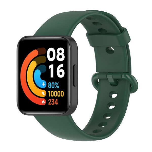 Silikonrem for Xiaomi Redmi Watch 2 Pine Needle Green