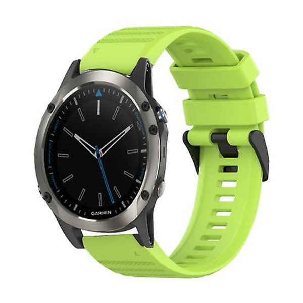 Garmin Quatix 5 22 mm vaakasuora rakenne watch ranneke irrotustyökalulla Lime Green