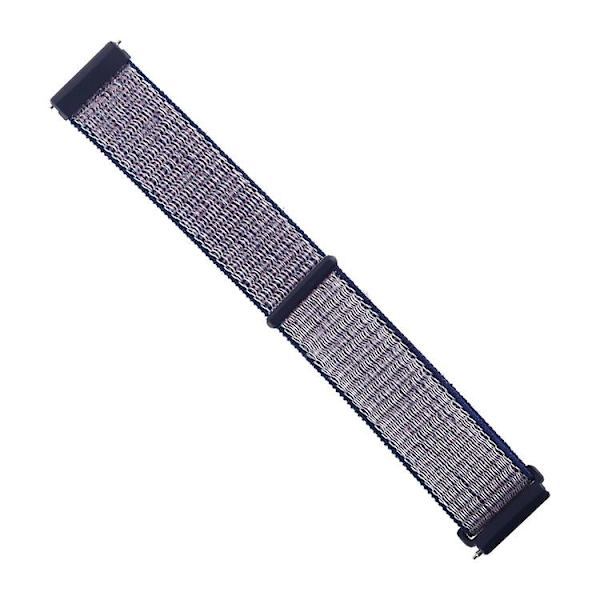För Fitbit Versa / Versa 2 Nylon watch med krok och ögla Blue Grey