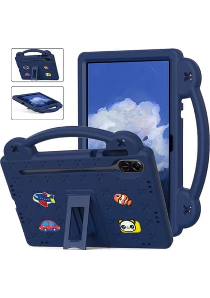 Etui til Honor Pad X9 / Pad X8 Pro (11,5\") Anti-Drop med Stativ Mørkeblå