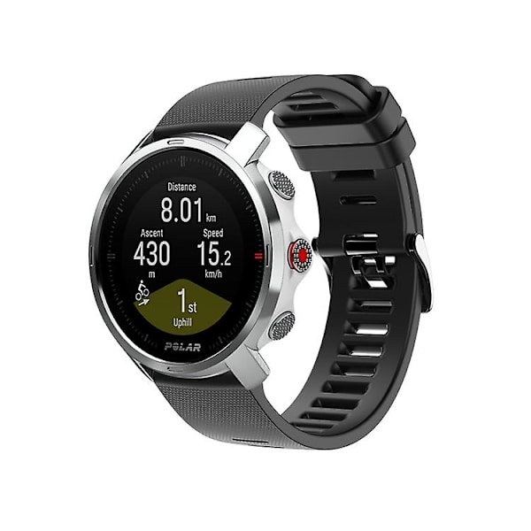 Til Polar Grit X Silicone Official Buckle Watch Band Black