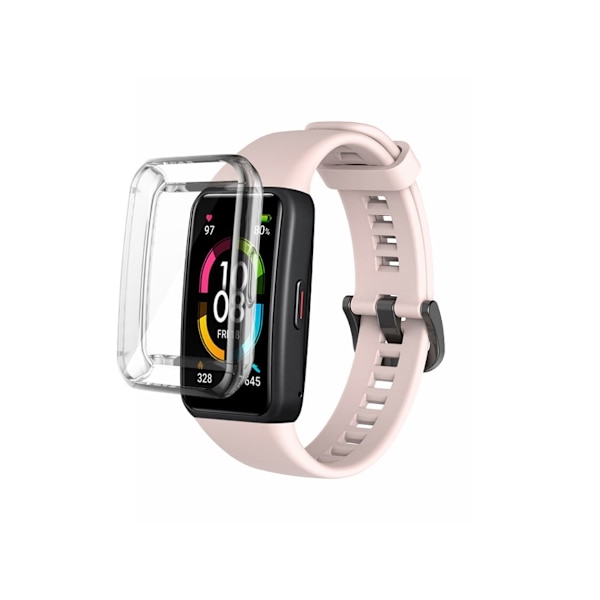 Silikonrem för Huawei Strap 6 Ljusrosa