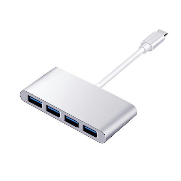 Bärbar 5gbps 3.1 Typ-c till Usb 3.0 4 portar Driverfree Converter Hub Adapter