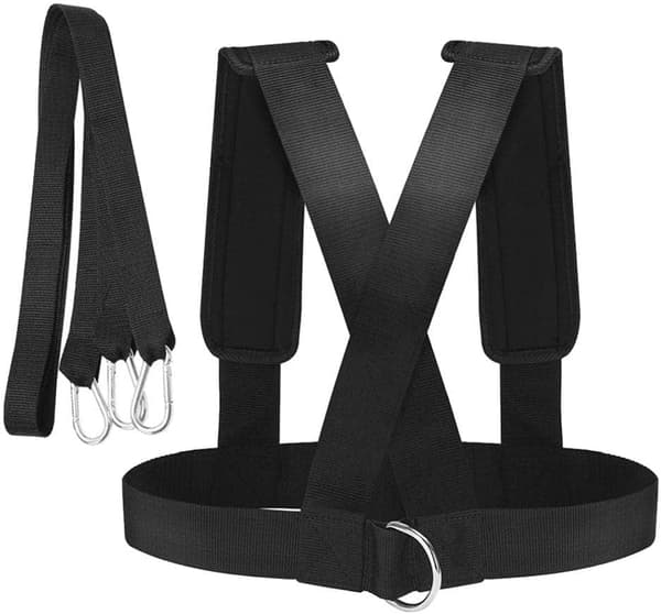 Fitness Sled Sele - Vadderad Axelrem - Styrketräning - Wrkut Pull Trainer Utrustning