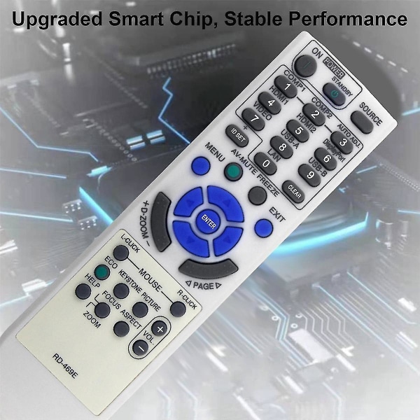 Rd-469e erstatningsfjernkontroll for projektor Ve303x Ve303 V302x V332w V302h Np-v332w Np-um361x Np-v302x Np-