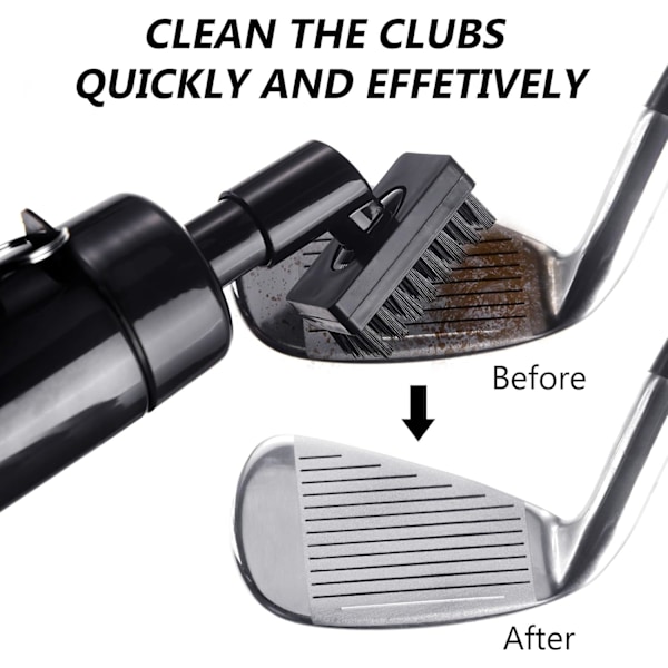 Golfklub-børste - Golfbørste og rille-renser