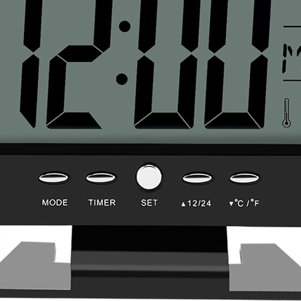 Väckarklocka Digital Väckarklocka Skrivbordsklocka Svart