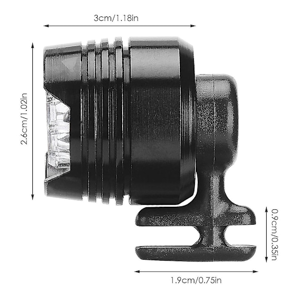 2 stk. Clog-sko lyshovedlykter for Croc Led bærbar camping fotturer Ipx5 vanntett Clogs tilbehør Red