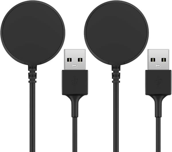 Oplader til Samsung Galaxy Watch 3/4/5/6 Active Charger Usb Kabel Dock 2 Enheder