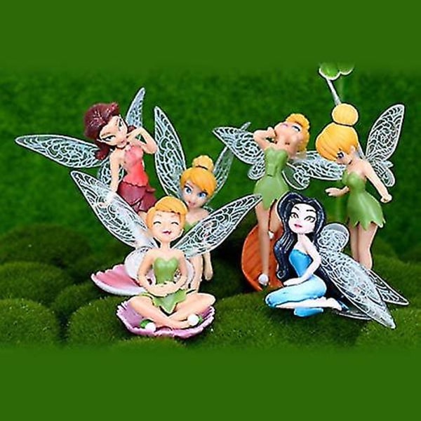 12st Mini Fairies Figurines Tillbehör, Krukhängare dekorationer