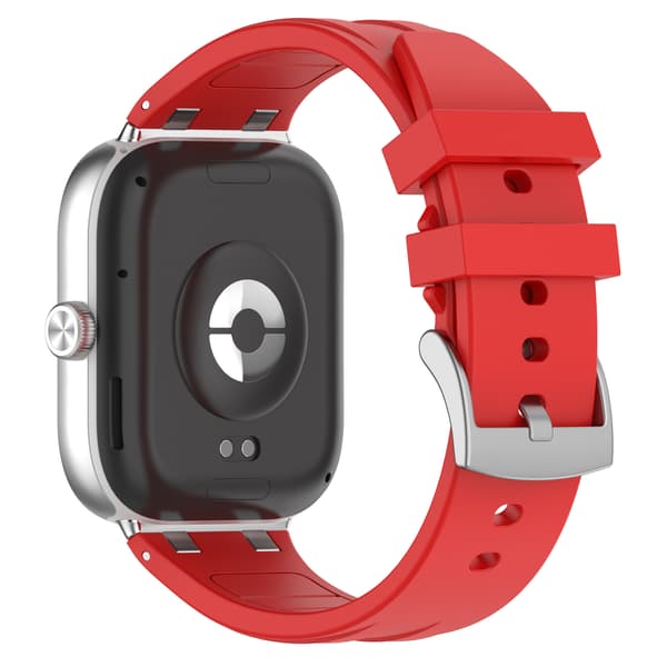 Stropp for Xiaomi Band 9 Pro/Band 8 Pro Solid Farge Silikonstropp (rød)