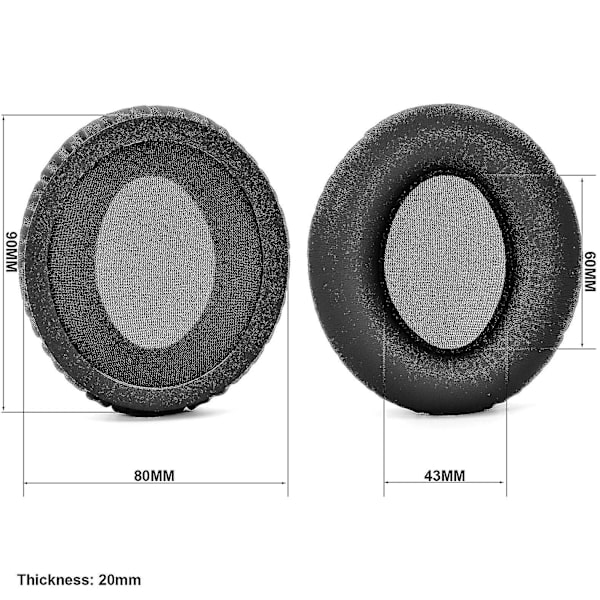 Erstatning øreputer for Krk Kns 6400, Kns 8400 Protein Leather