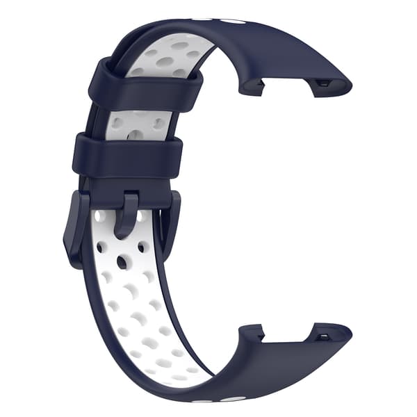 Stropp for Xiaomi Band 7 Pro Tofarget silikonstropp (blå hvit)