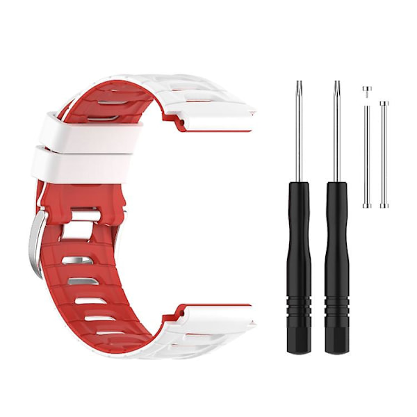 För Garmin Forerunner 920xt watch i två färger stålspänne White-Red