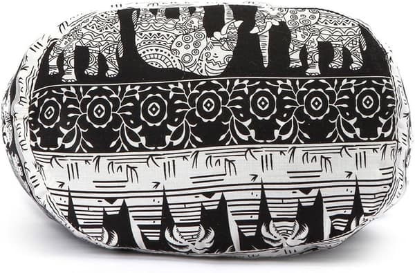 Hippie bomullsveske skulderveske Thai-veske black