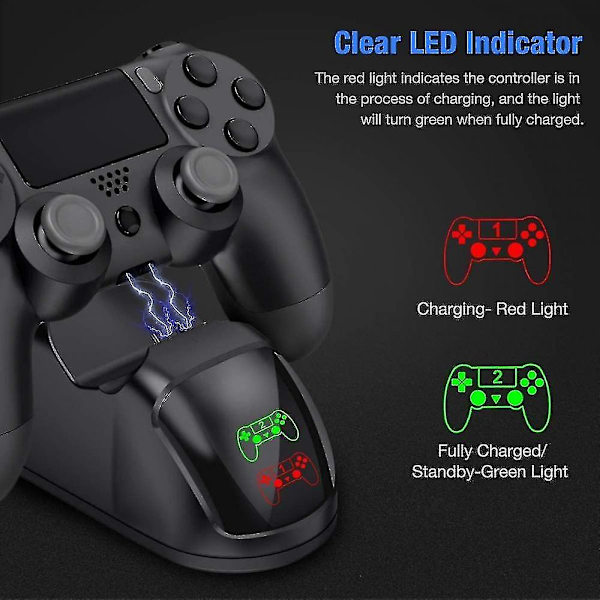 Hurtiglading dokkingstasjon for Ps4 /slim/pro