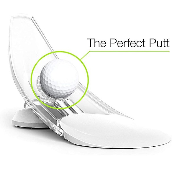 Tryck Putt Tränare - Perfekta din golfputtning, vit