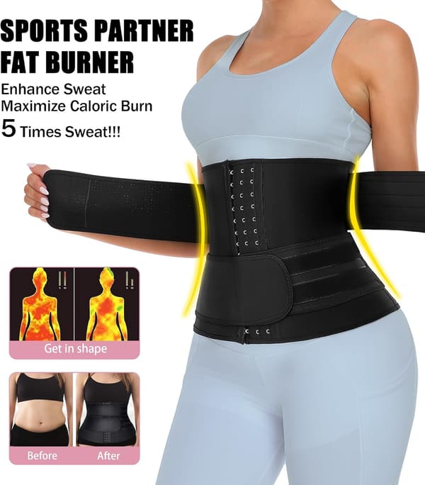 Neopren Midjetrener - Slankende Kroppsshaper Midje Trimmer Cincher
