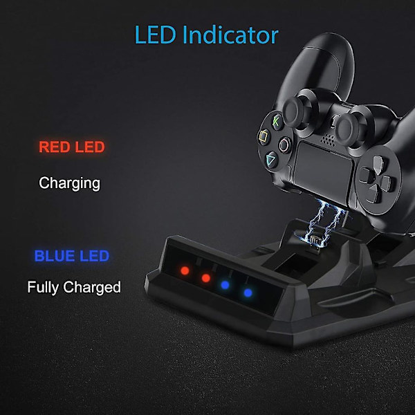 Laddstation med dubbla kontroller kompatibel med Xbox One X/one S/one Elite