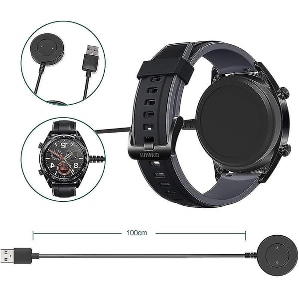 Magnetisk trådløs lader for Huawei GT 2 GT Active Smartwatch