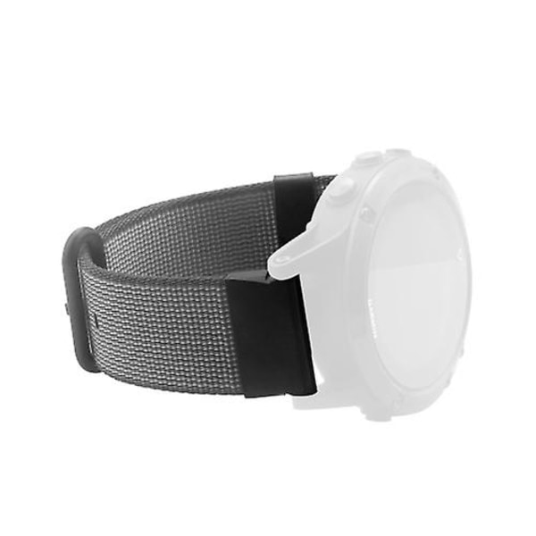 För Garmin Fenix ​​5 Quick Release Nylon Watch Band Black