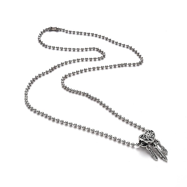 10 m kulkedjor i rostfritt stål Halsband med 20 st kopplingar Spännen Silver Bead Chain 1.5mm