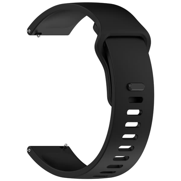 Rem til Xiaomi Redmi Watch 5 Active/watch 5 Lite 22mm Ensfarvet silikonerem (sort)