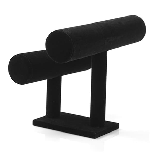Fløjls smykkeholder i fløjl til armbånd Black