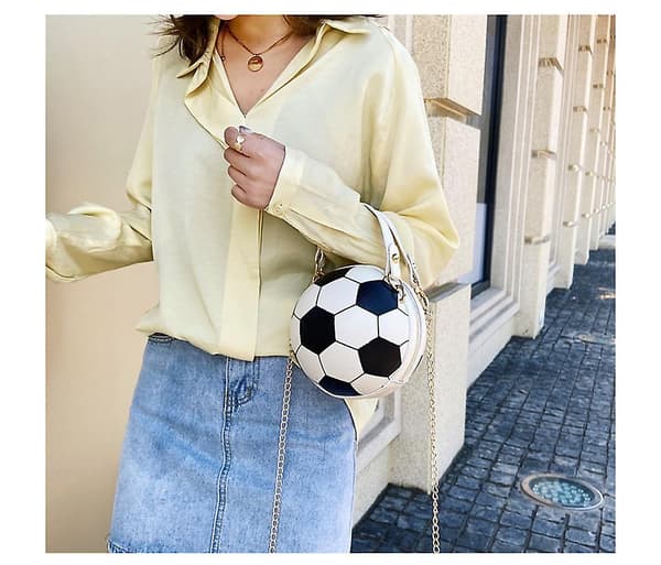Basket Shape Chain Design Messenger Bag Dammode Axelväska football