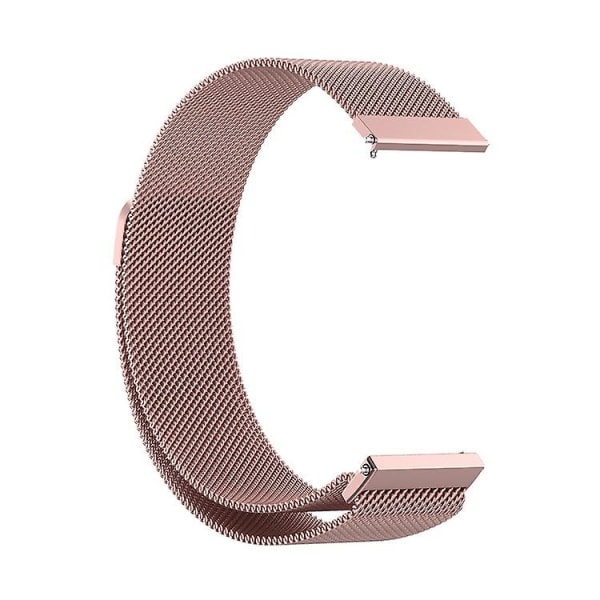 Ersättningsrem i rostfritt stål Magnetisk Milan Fashion Armband för Samsung Galaxy Watch 3 rose pink 22mm