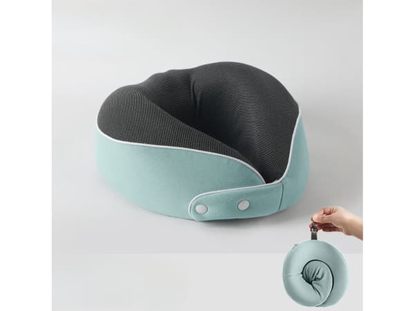 Memory Foam Rejsepude, U-formet hovedstøttepude (blå)