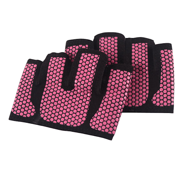 Fyrfingersport Anti-Halk Fitness Halvfingerhandskar Pink M