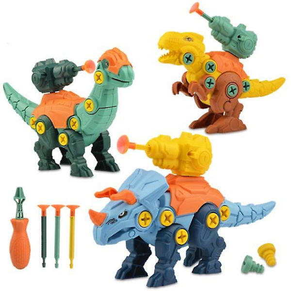 Tag dinosaurer fra hinanden, gør-det-selv-byggelegetøj med boremaskine, konstruktions- og ingeniørgaver til børn