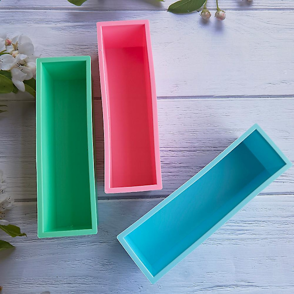 Rektangulär bakform DIY Toast Bröd 3d Hemlagad Överdimensionerad Mousse Tårtform green