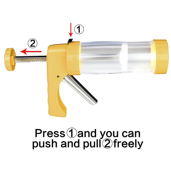 Cookie Press Kit, Success Cookie Extruder Press Kit i rustfrit stål