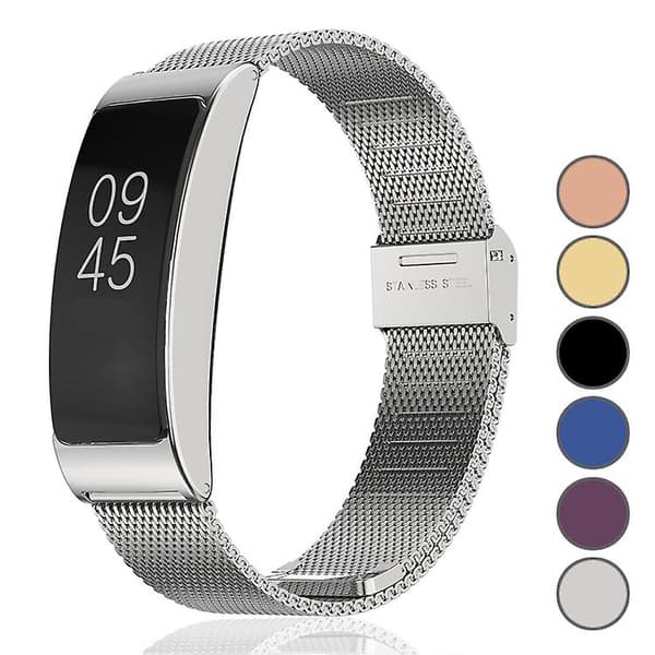 Til Fitbit Inspire Hr Mijobs Milan Buckle rustfrit stål urbånd Blue
