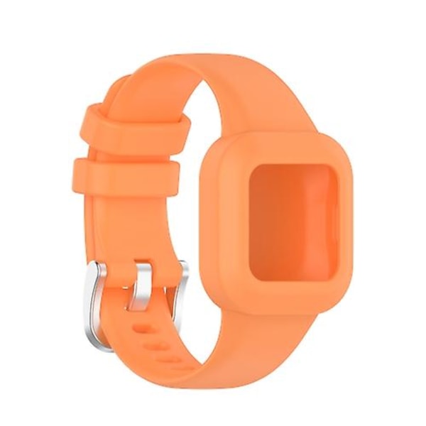 För Garmin Vivofit Jr3 Silicone Pure Color Watch Band Orange