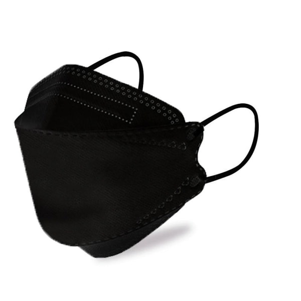50 stk/100 stk Kf94 maske beskyttende ansiktsmasker barn ansiktsmasker soild anti støvmasker Black 100pcs