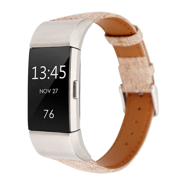 För Fitbit Charge 2 Cowboy Texture Watch Pink