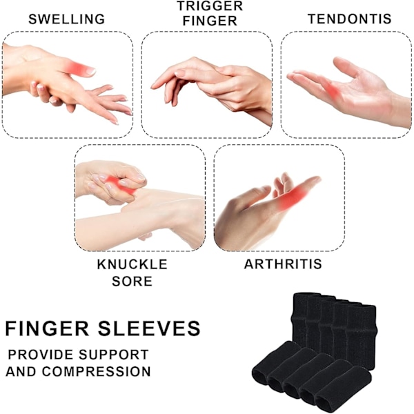 10 Finger Splint Trigger Finger Splint Beskyttere Tommelfinger