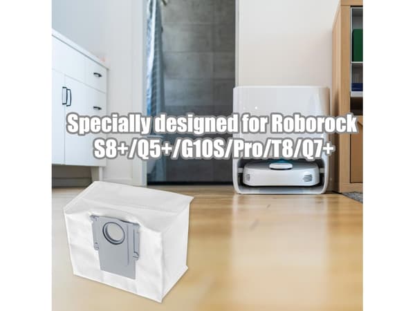 Støvsugerposer til Roborock S8+/Q5+/G10S/Pro/T8/Q7+ 4-pak