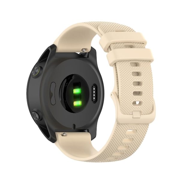 Til Garmin Forerunner 745 Small Grid Quick Release Urrem med skruetrækker Beige