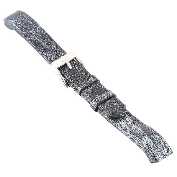 Smart Watch Shiny Leather Watch Band til Fitbit Alta Grey