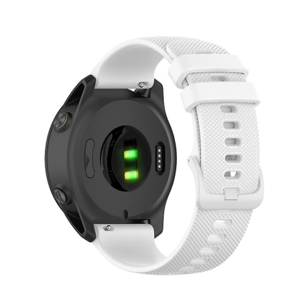 Til Garmin Forerunner 745 Small Grid Quick Release Urrem med skruetrækker White