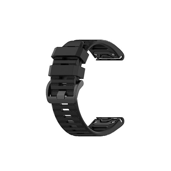 Rem til Garmin Fenix 6X Pro 26Mm Sort Silikone Urrem
