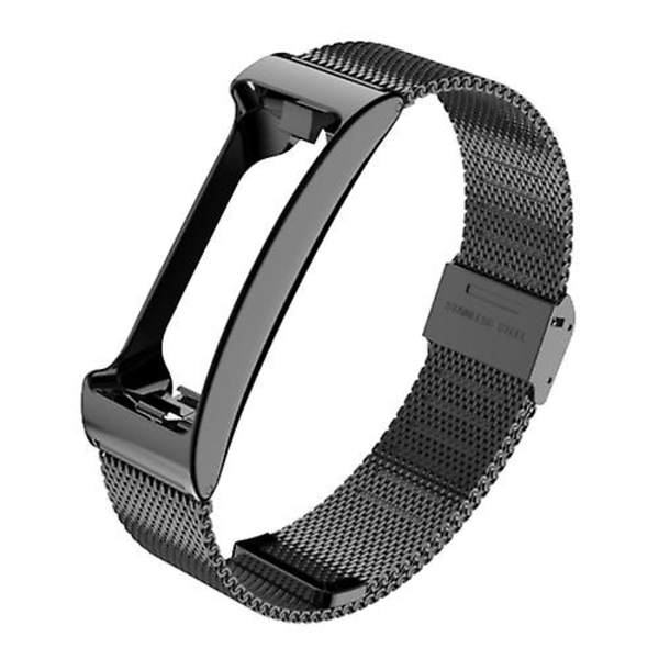 För Fitbit Inspire Hr Mijobs Milan Buckle watch i rostfritt stål Black