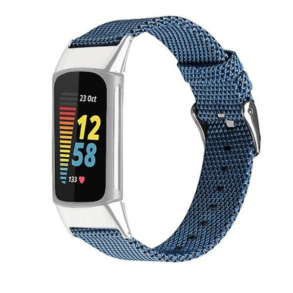 Fitbit Charge 5 Nylon Canvas watch Blue